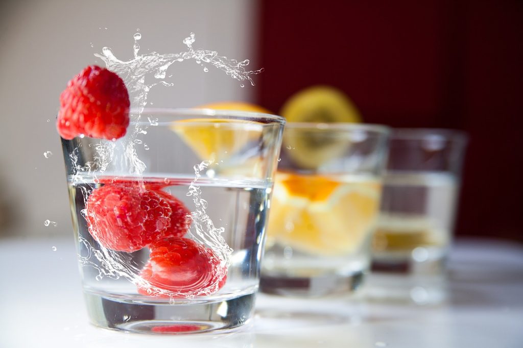 keep hydrated with plenty of water to help keep you cool