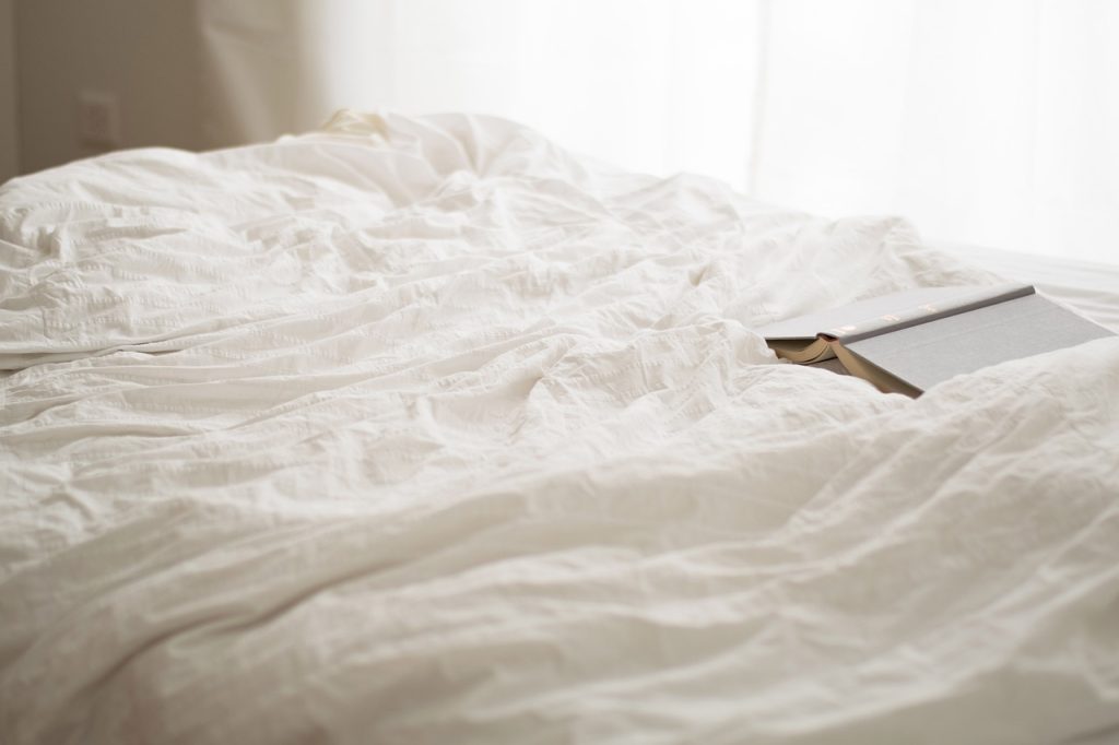 cotton bedding helps to keep you cool and sleep