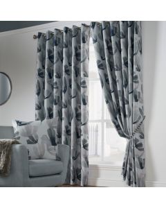 Amsterdam Blackout Eyelet Curtains - Charcoal