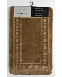 Catherine Lansfield  2 Piece Bath Sets - Armoni - Biscuit