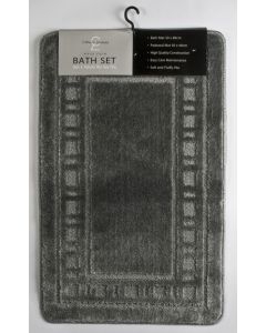 Catherine Lansfield  2 Piece Bath Sets - Armoni - Grey
