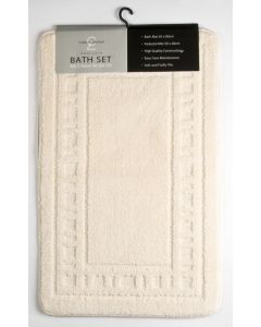 Catherine Lansfield 2 Piece Bath Sets - Armoni - Cream