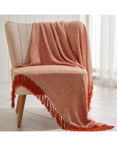 Ascot Throwover Blanket - Terracotta