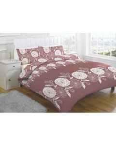 Chantilly Mocha & Off-White Duvet Cover Set - Single Bed Size
