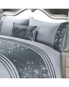 Charleston Sequin Cushion - Grey - 30x50cm