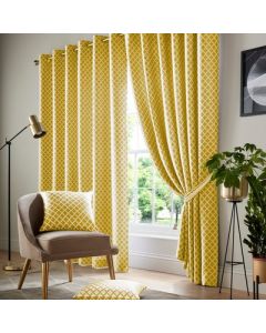 Cotswold Eyelet Curtains - Ochre