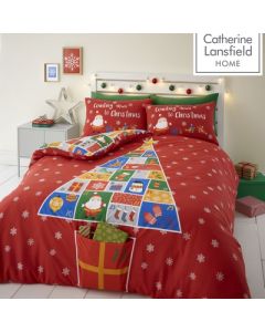 Catherine Lansfield Countdown To Christmas Duvet Cover Set 