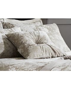 Catherine Lansfield Crushed Velvet Filled Cushion - Natural