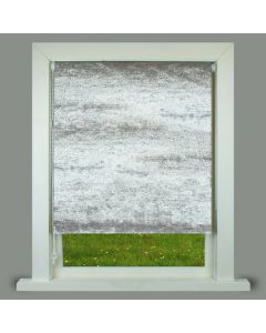 Crushed Velvet Roller Blind - Silver