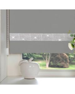 Diamante Roller Blind - Grey
