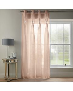 Diana Dolly Voile Curtain Panel - Blush