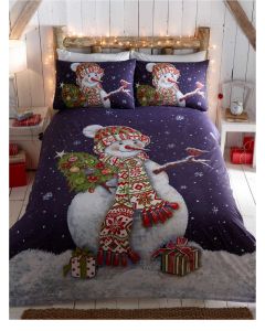 Happy Snowman Duvet Cover Set