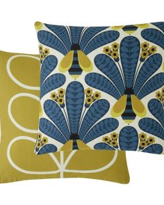 Orla Kiely Bright Honey Bee Navy Feather Filled Cushion 50cmx50cm 