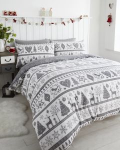 Noel Duvet Cover Sets - Grey