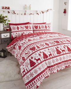 Festive Cheer Duvet Cover Sets - Red