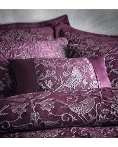 Oak Tree Filled Cushion - Plum - 32x50cm