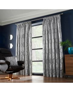 Omega Pencil Pleat Curtains - Silver