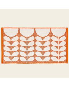 Orla Kiely Sunflower Bath Mat - Sunset Orange