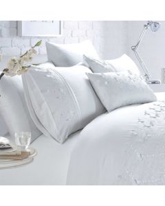 Papillion Boudoir Filled Cushion - White - 30x50cm