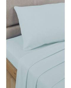Percale Flat Sheets - Duck Egg