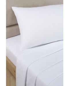 Percale Flat Sheets - White