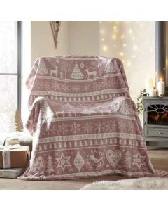 Scandi Throw - Blush
