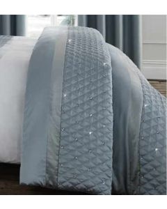 Catherine Lansfield Sequin Cluster Bedspread - Duck Egg 