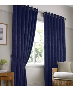 Tivoli Eyelet Curtains - Navy