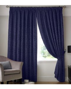 Tivoli Pencil Pleat Curtains - Navy