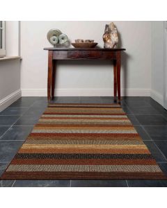 Woodstock Rug - Dark Multi Stripe