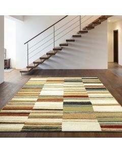 Woodstock Rug - Light Multi Stripe