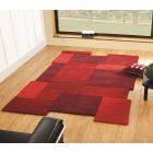 Abstract Collage Red Rugs