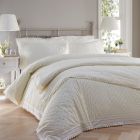 Luxury Percale Embroidered Bedspread Set - Balmoral - Cream