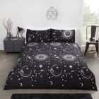 Celestial Duvet Cover Set - Black