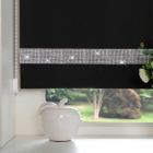 Diamante Roller Blind - Black