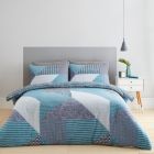 Catherine Lansfield Larsson Geo Duvet Cover Set - Teal