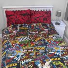 Marvel Comics Heroes Duvet Cover Set