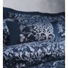 Oak Tree Filled Cushion - Midnight Blue