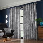 Omega Eyelet Curtains - Silver