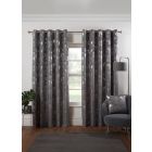 Osaka Eyelet Curtains - Silver