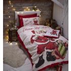 Catherine Lansfield Retro Santa Bedding Set
