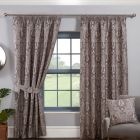 Tegola Pencil Pleat Curtains - Charcoal