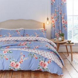 Catherine Lansfield Canterbury Angoli 200x150x1 cm Blu Catherine Lansfield Canterbury Angoli 200x150x1 cm Blu
