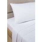 Percale 180 Thread Count White Pair of Housewife Pillowcases