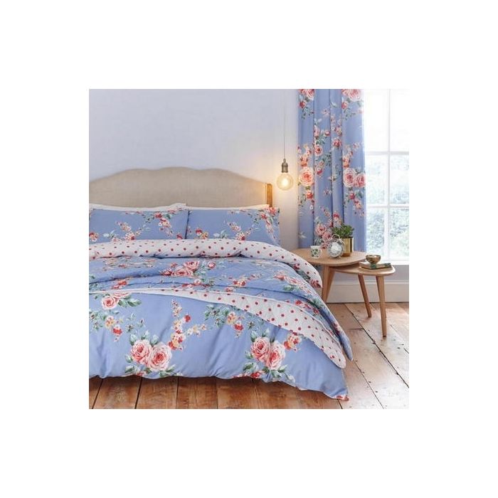 Catherine Lansfield Canterbury Angoli 200x150x1 cm Blu Catherine Lansfield Canterbury Angoli 200x150x1 cm Blu