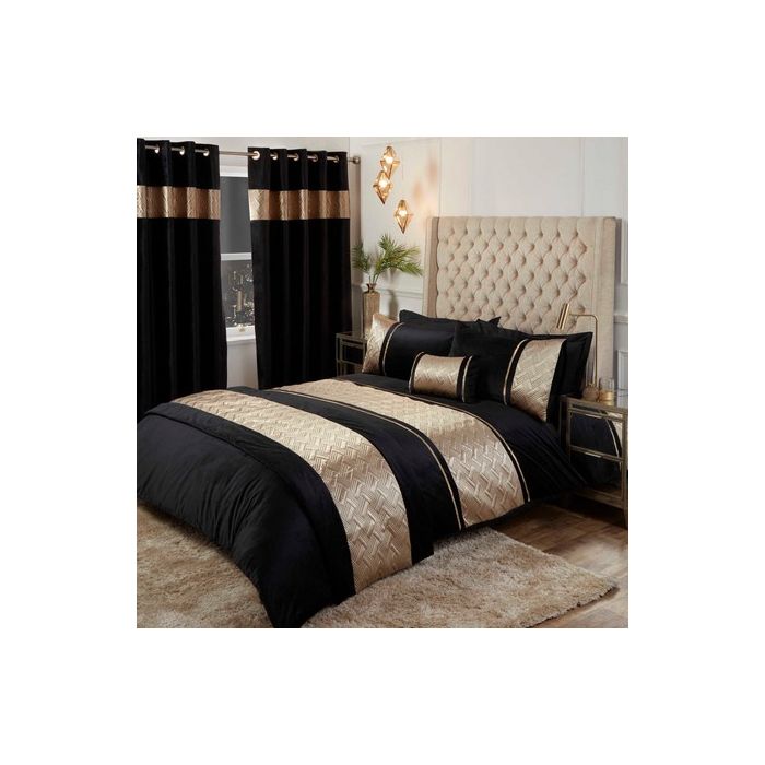 Capri Bedding Set Black Gold Capri Bedding Set Black Gold, Black Gold Bedding King
