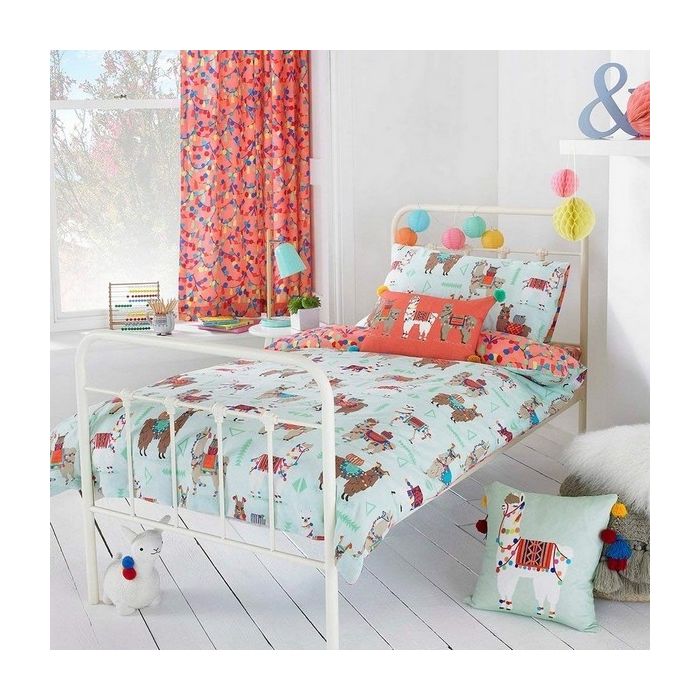 Llamarama Kids Bedding Set Quilt Cover Curtains